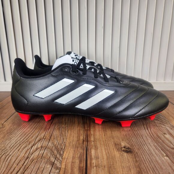 Adidas Goletto VIII FG Men's 10.5 Black White Athletic Soccer Cleats Boot GX7793 - Picture 2 of 11